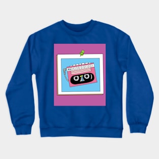 Old Colorful Stylish Retro Music Radios Crewneck Sweatshirt